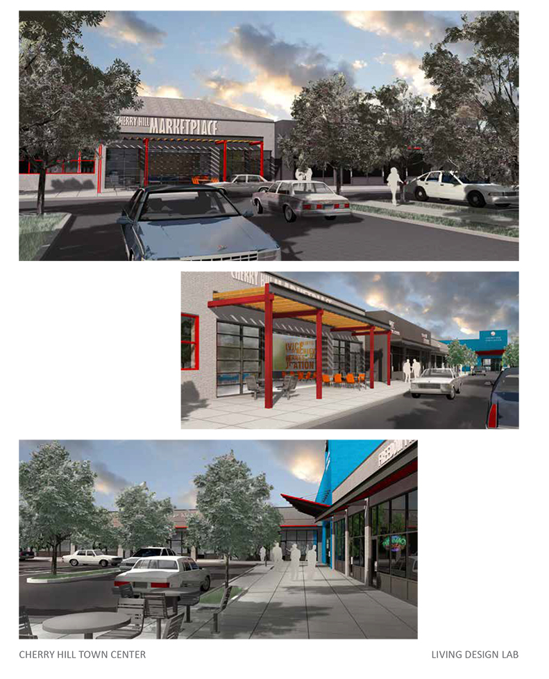 A rendering of plans for the Cherry Hill Town Center renovation