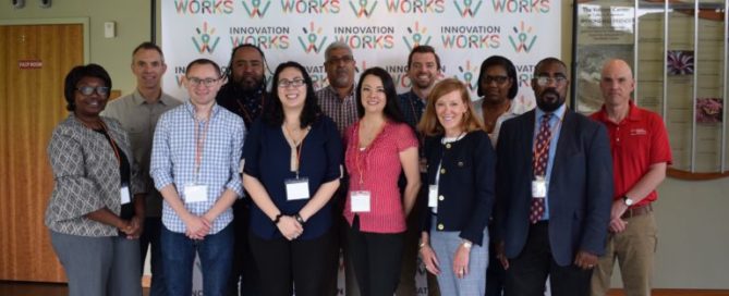 Twelve colleagues participated in an Innovation Works Boost Program. Representatives from Esperanza Center including Esperanza Center's Eric Seymour and Gallagher Services' Brian Trees who finished in the top six of all 28 groups for their two-minute pitch on effectively meeting the needs of the community and implementing innovative practices.