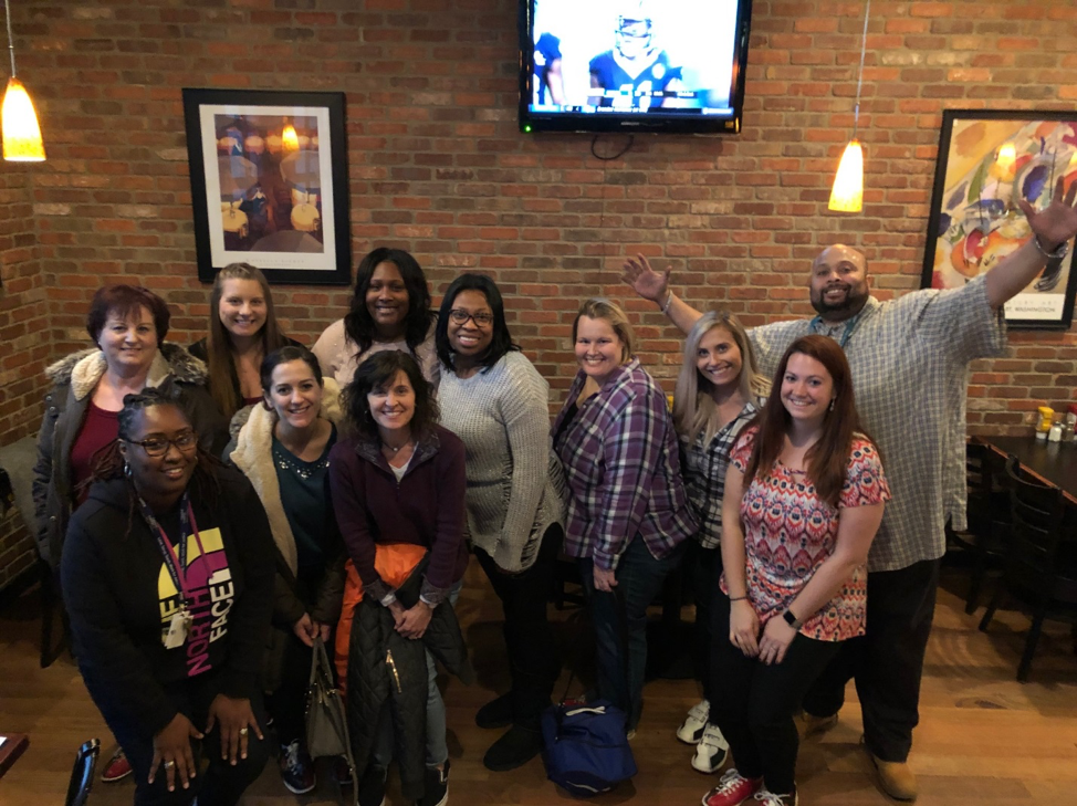 Pictured: Peggy Hotaling, Javon Blue, Megan McNew, Kristine Basnyat, Patrice Munford, Laurie Vozzella-Bell, Danielle Wheeler, Ginna Wagner, Jessica Beer, Kelsey McClellan, John Wortham*Missing: Andrew Knight, Dr. Ron Means & Dr. Taylor Scott