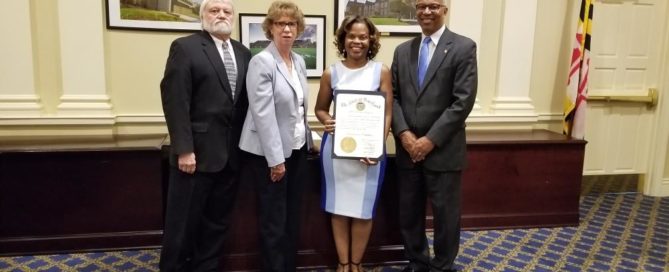 Bernard Simons Deputy Secretary DDA, Carol Beatty, Secretary of Disabilities State of Maryland, Stephanie Thornton-Johnson, Direct Support Professional Gallagher Services, Boyd Rutherford, Lt Governor.